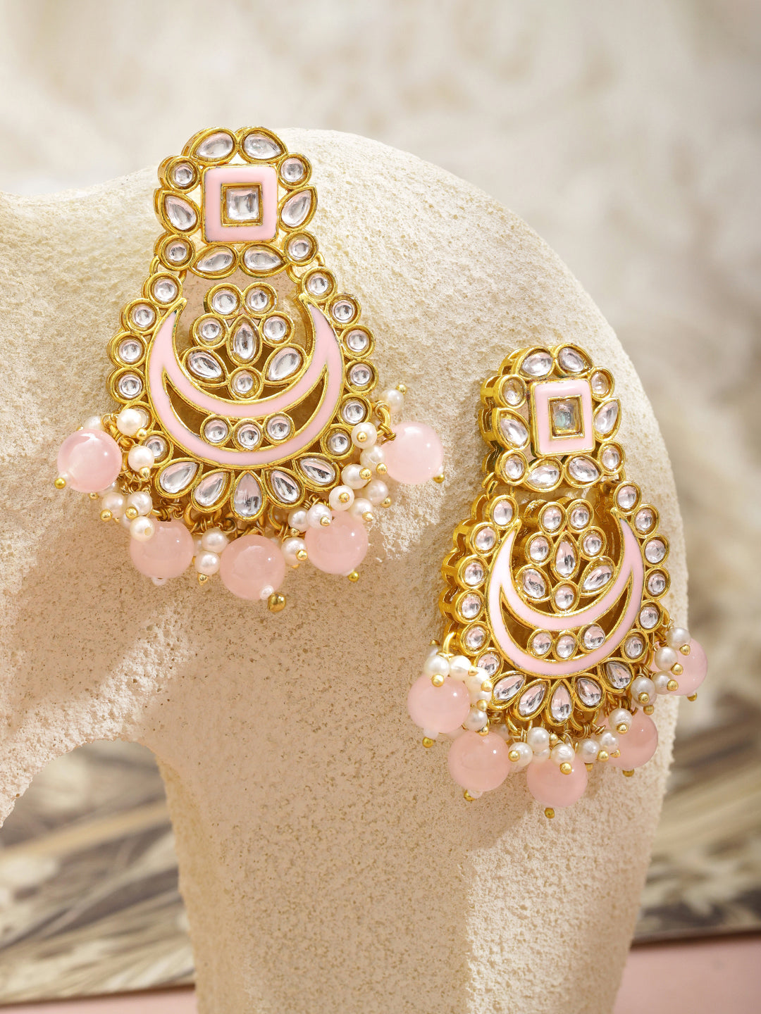 Heritage Charm Light Pink Danglers