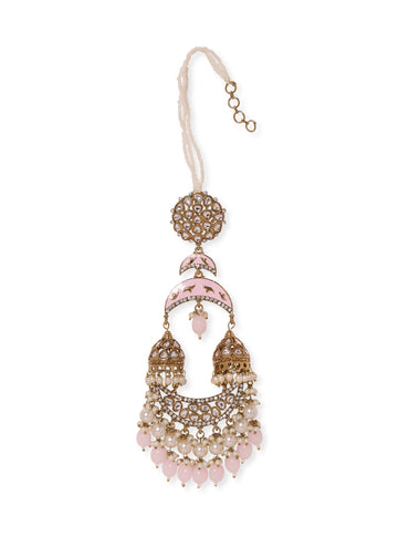 Rosy Glow Jhumka Chandbali