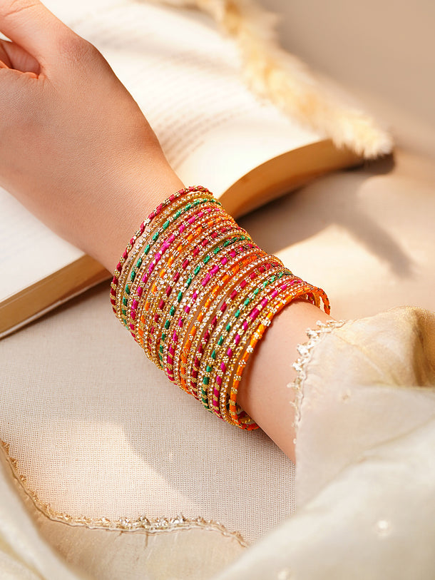Set of 23 Multicolor AD Bangles