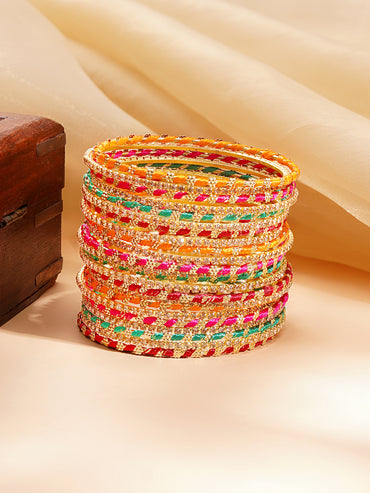 Set of 23 Multicolor AD Bangles