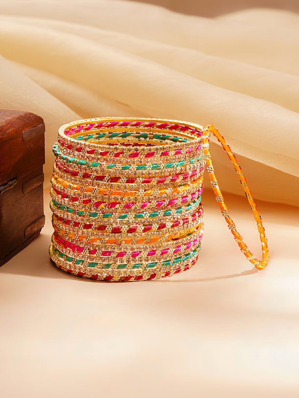 Set of 23 Multicolor AD Bangles