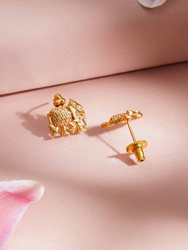 Gold Plated Elephant Motif Jewellery Set