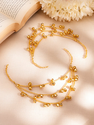 Ghungroo Charm Kaan Chain Earrings