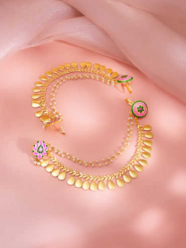 Enamel Floral Multi Layer Kaan Earrings