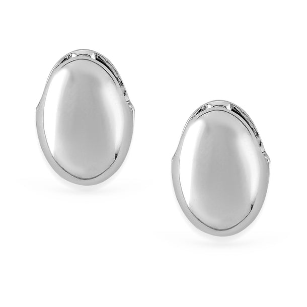 Minimal Ovals Silver Studs