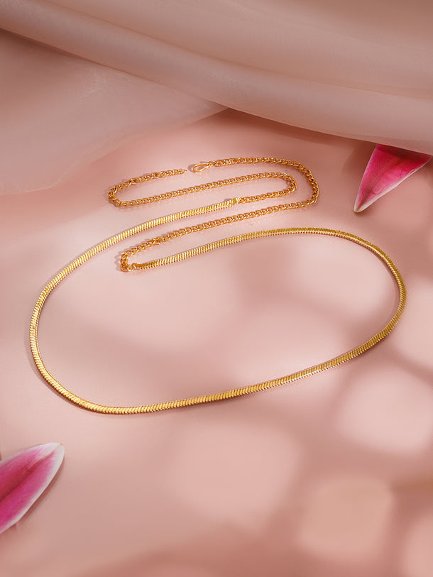 Minimal Glow Gold Waist Chain