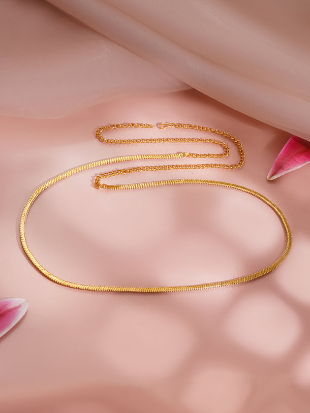 Minimal Glow Gold Waist Chain
