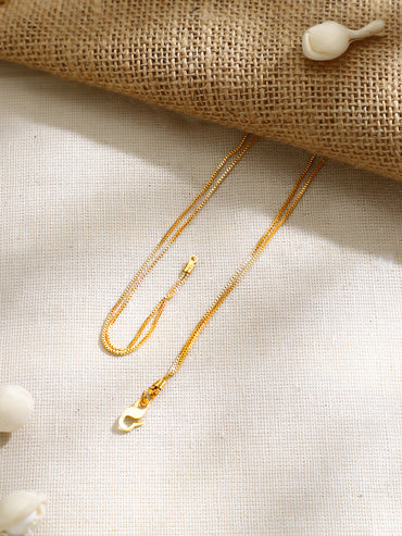 Gold Plated Twin Layer Blossom Ruby Zirconia Bead Chain Necklace
