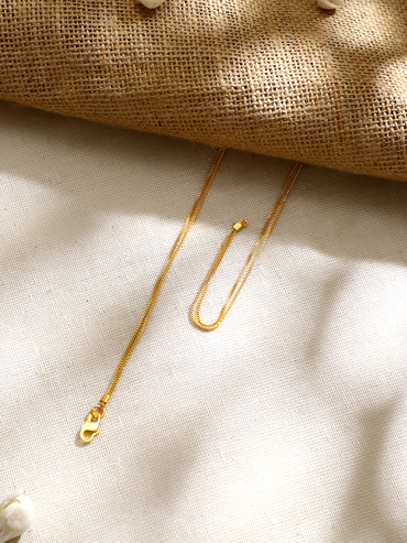 Gold Plated Twin Layer Zirconia Orb Bead Chain Necklace
