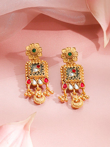 Royal Engraved Gold Necklace Set