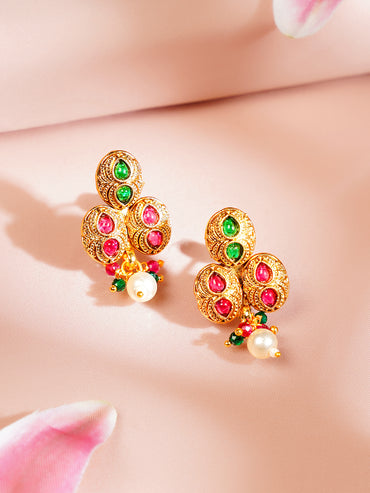 Gold Plated Multicolor Necklace Set