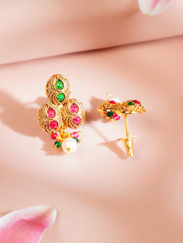 Gold Plated Multicolor Necklace Set