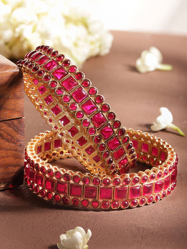 Fuchsia Shine Bangles