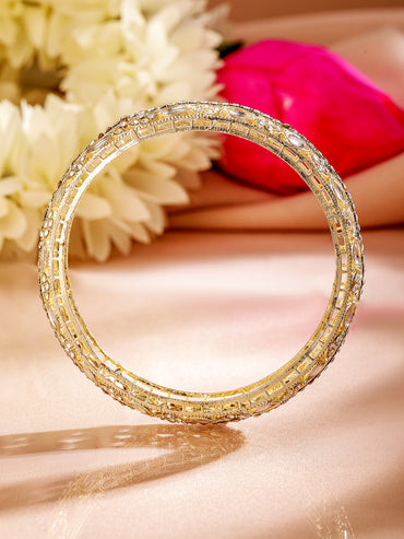 Gleaming Loops Kundan Bangles