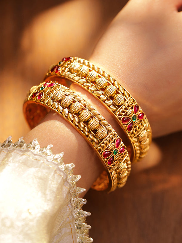 Beautiful Floral Motifs Bangles