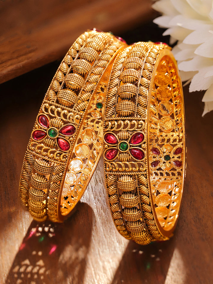 Beautiful Floral Motifs Bangles