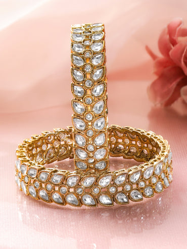 Festive Glow Pear-Cut Zirconia Bangles