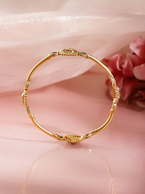 Temple Glow Ruby Emerald Bangles