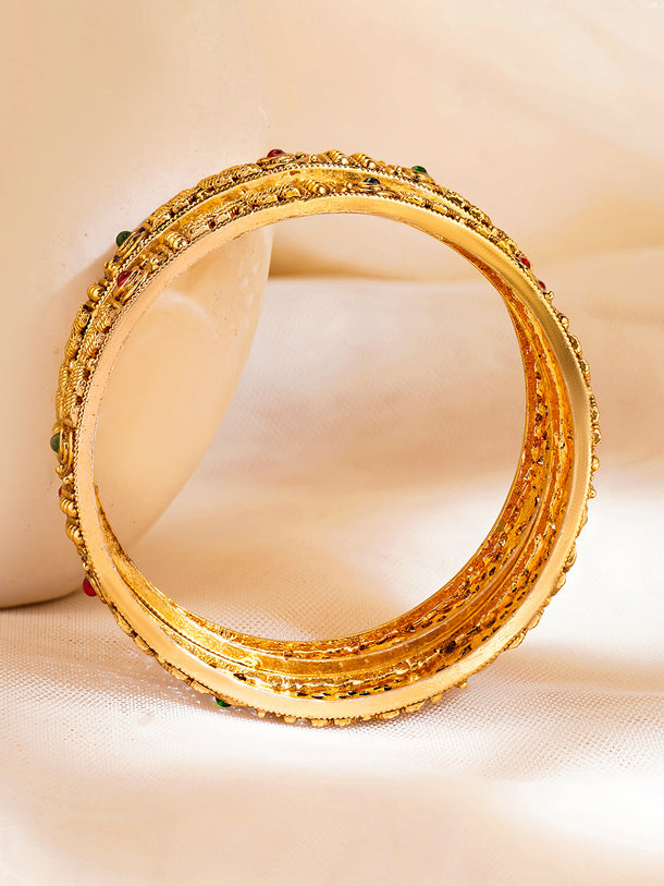 Festive Glow Classic Gold Bangles