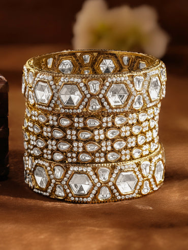 Wedding Luxe Kundan Bangles Set