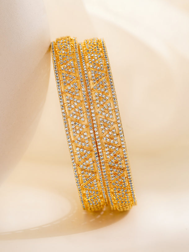 Golden Golw Classic Cubic Zirconia Bangles