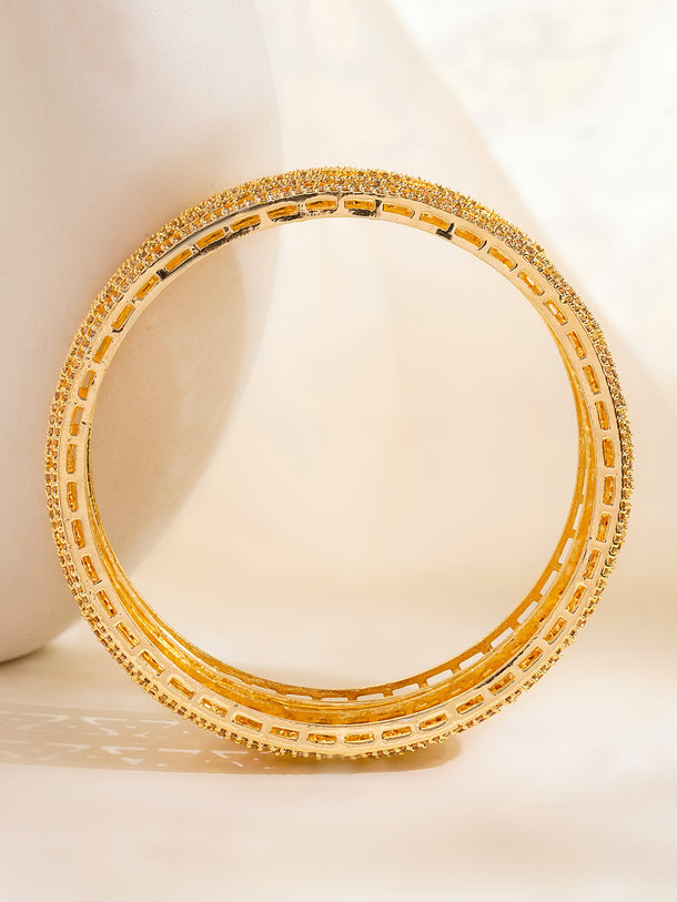 Golden Golw Classic Cubic Zirconia Bangles
