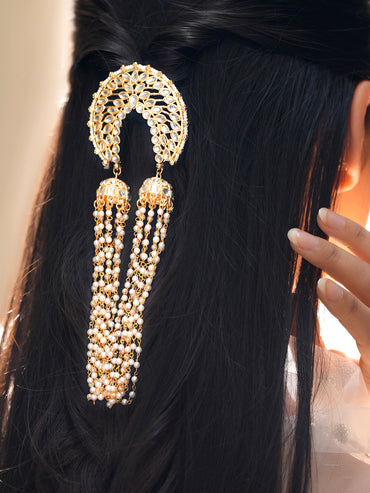 Golden Glow of Grace Hair Brooch