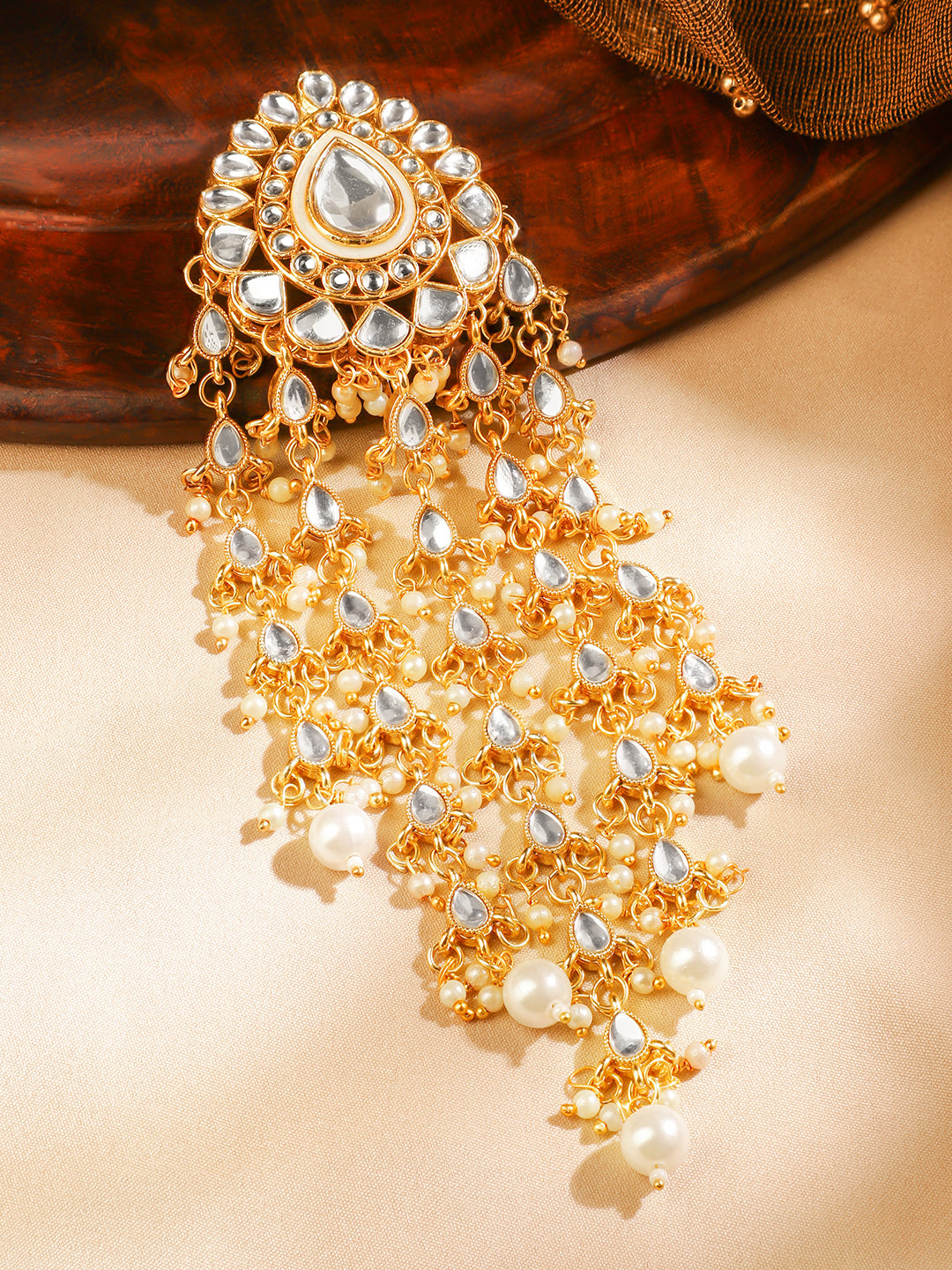 Tradition Touch Kundan Hair Brooch