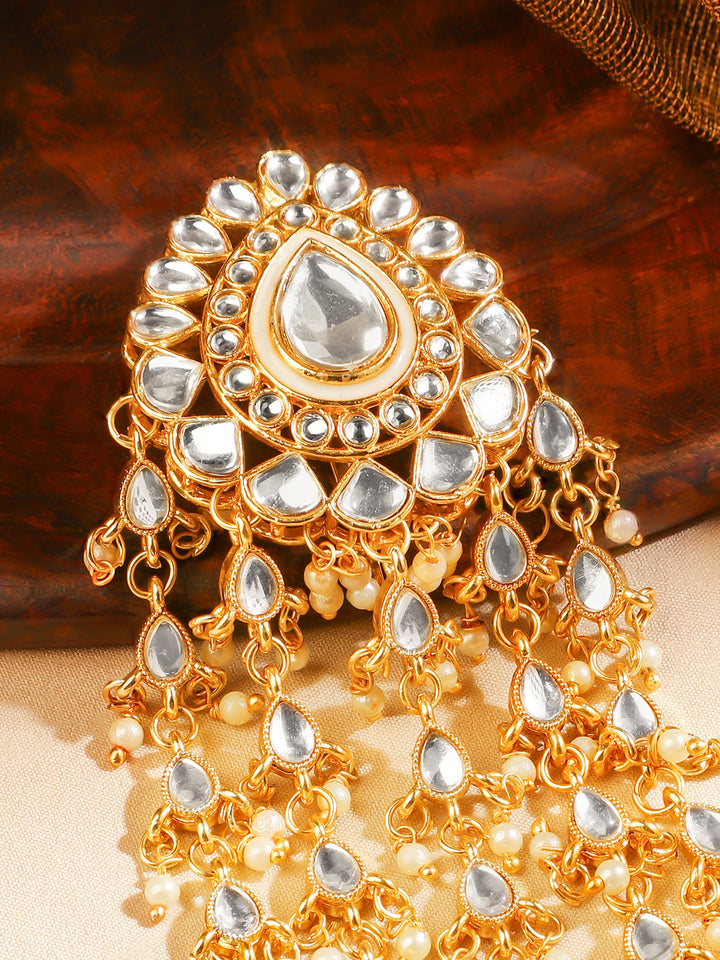 Tradition Touch Kundan Hair Brooch