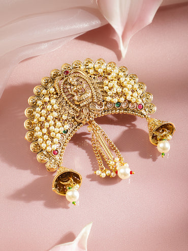 Bridal Temple Pearl Hair Accessory