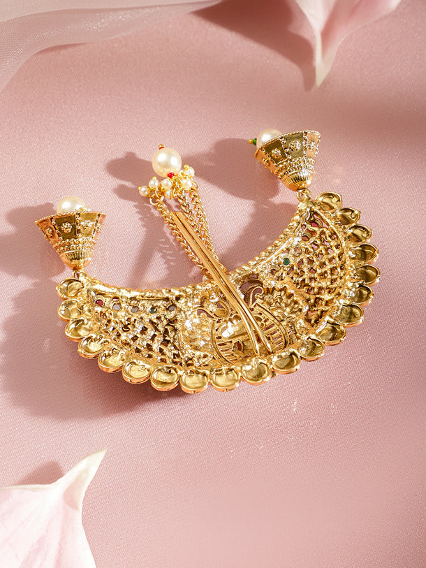 Bridal Temple Pearl Hair Accessory