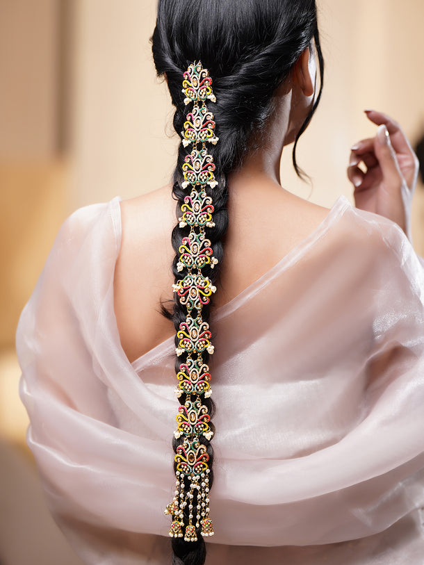 Floral Symphony Multicolour Hairbrooch