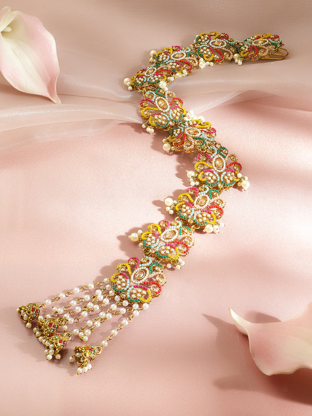 Floral Symphony Multicolour Hairbrooch