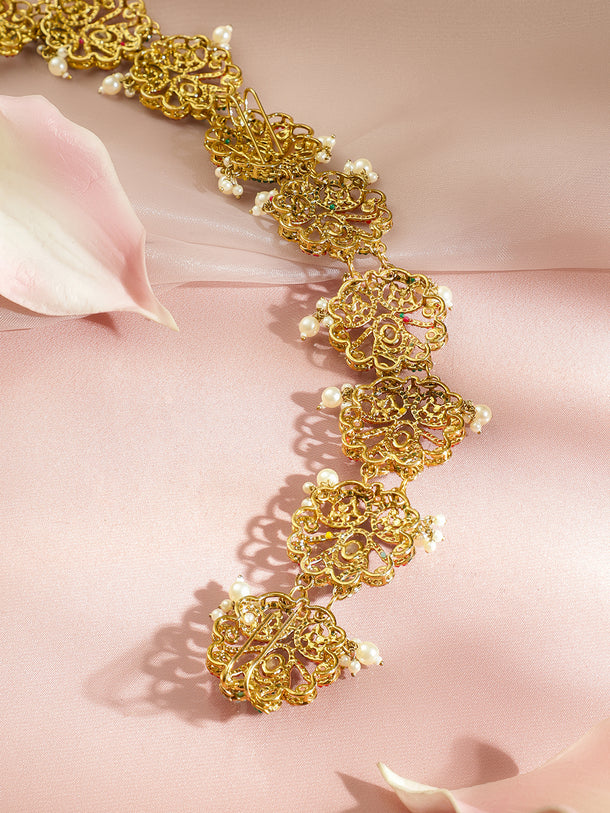 Floral Symphony Multicolour Hairbrooch