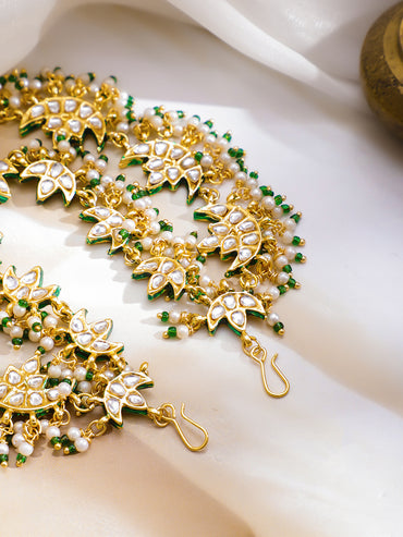 Traditional Glow Kundan Hair Brooch
