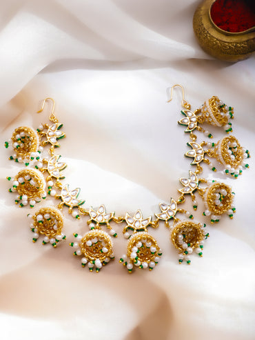 Tradition Touch Kundan Hair Brooch