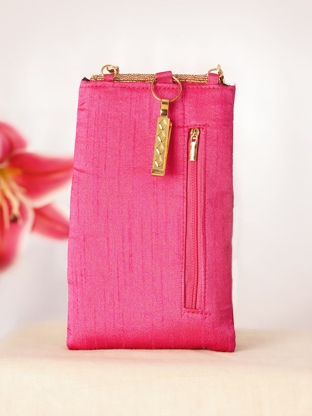 Pink Festive Statement Sling Bag
