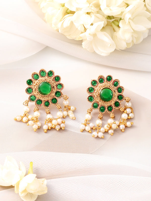 Emerald Lustre Royal Necklace Set