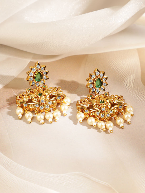 Captivating Green Choker Set