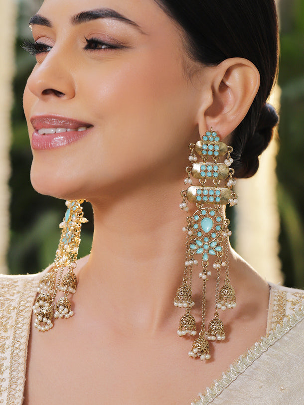 A Symphony of Kundan Jhumka