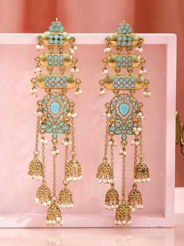 A Symphony of Kundan Jhumka