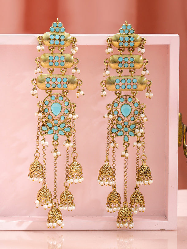 A Symphony of Kundan Jhumka