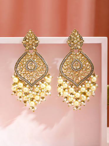 Stardust Champagne Chandelier Earrings
