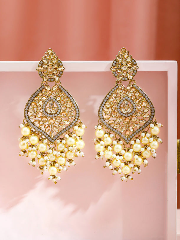Stardust Champagne Chandelier Earrings