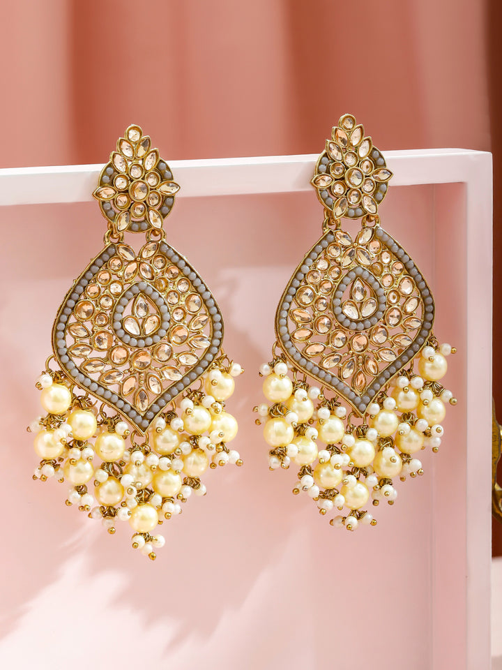 Stardust Champagne Chandelier Earrings