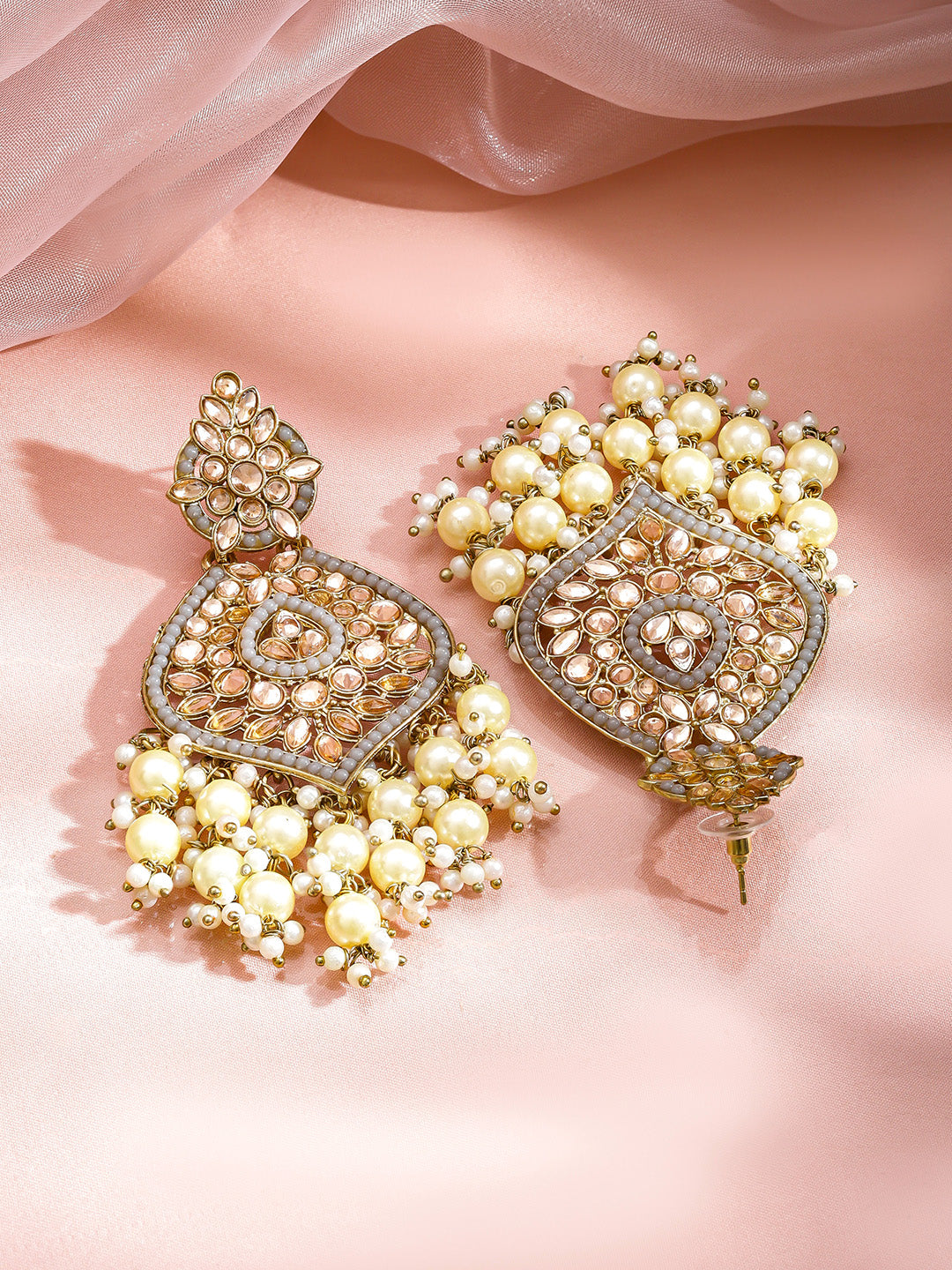 Stardust Champagne Chandelier Earrings