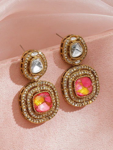 Luxe Radiance Pink Danglers