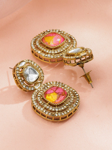 Luxe Radiance Pink Danglers