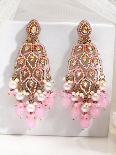 Heritage Charm Light Pink Danglers