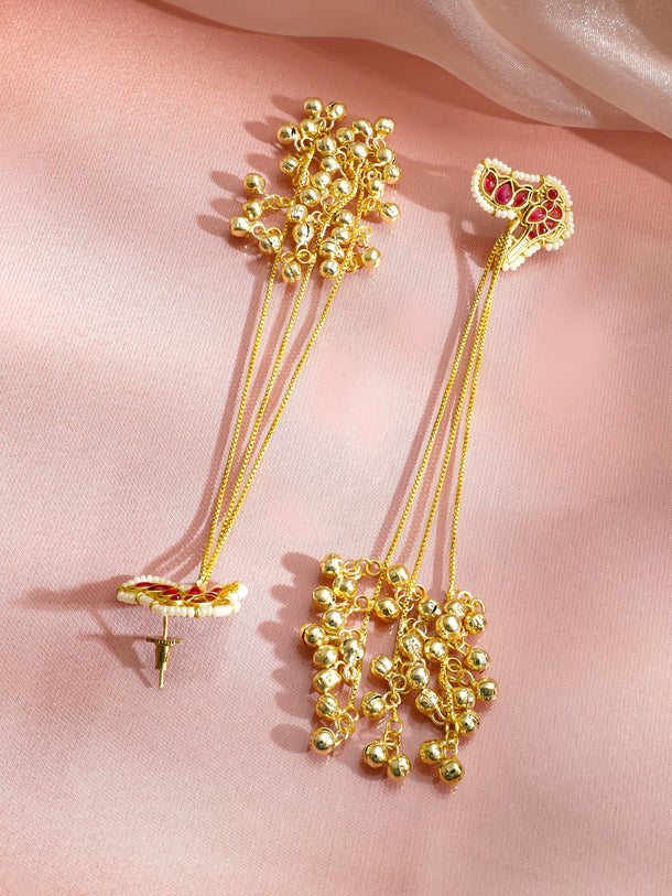 Celebration Glow Ruby Dangler Earrings